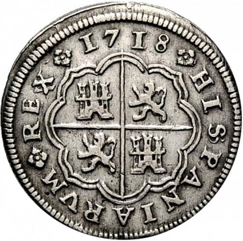 1 Real Reverse Image minted in SPAIN in 1718JJ (1700-46  -  FELIPE V)  - The Coin Database