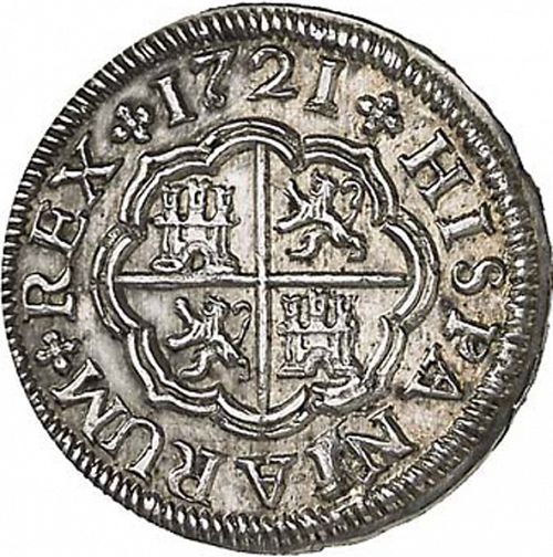 1 Real Reverse Image minted in SPAIN in 1721J (1700-46  -  FELIPE V)  - The Coin Database
