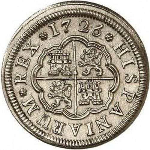 1 Real Reverse Image minted in SPAIN in 1726F (1700-46  -  FELIPE V)  - The Coin Database