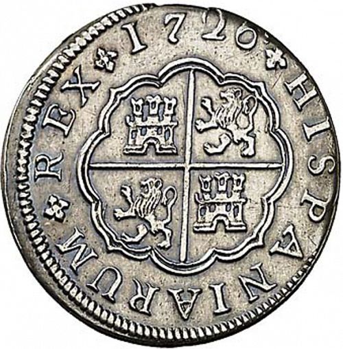 1 Real Reverse Image minted in SPAIN in 1726JJ (1700-46  -  FELIPE V)  - The Coin Database