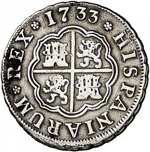 1 Real Reverse Image minted in SPAIN in 1733JF (1700-46  -  FELIPE V)  - The Coin Database