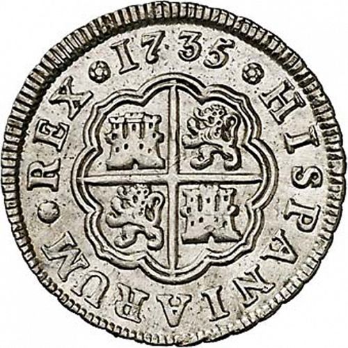 1 Real Reverse Image minted in SPAIN in 1735JF (1700-46  -  FELIPE V)  - The Coin Database