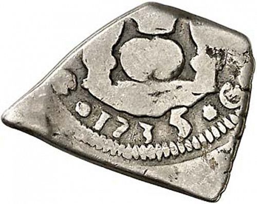 1 Real Reverse Image minted in SPAIN in 1735J (1700-46  -  FELIPE V)  - The Coin Database