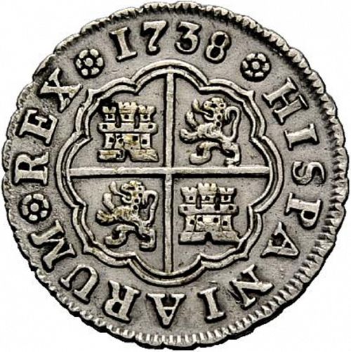 1 Real Reverse Image minted in SPAIN in 1738JF (1700-46  -  FELIPE V)  - The Coin Database