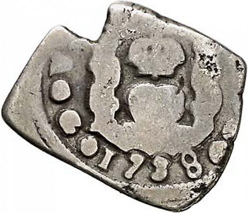 1 Real Reverse Image minted in SPAIN in 1738J (1700-46  -  FELIPE V)  - The Coin Database