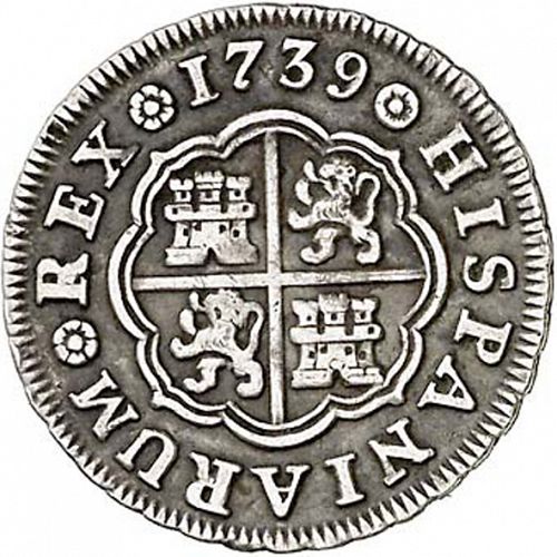 1 Real Reverse Image minted in SPAIN in 1739JF (1700-46  -  FELIPE V)  - The Coin Database