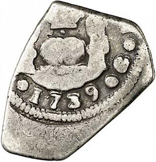 1 Real Reverse Image minted in SPAIN in 1739J (1700-46  -  FELIPE V)  - The Coin Database