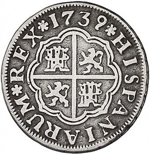 1 Real Reverse Image minted in SPAIN in 1739PJ (1700-46  -  FELIPE V)  - The Coin Database