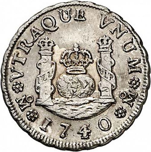 1 Real Reverse Image minted in SPAIN in 1740MF (1700-46  -  FELIPE V)  - The Coin Database