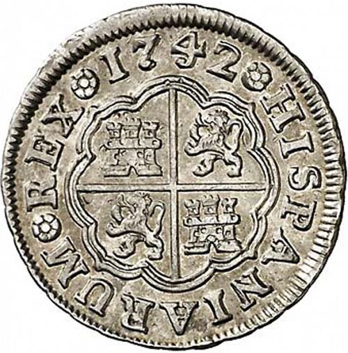 1 Real Reverse Image minted in SPAIN in 1742JA (1700-46  -  FELIPE V)  - The Coin Database