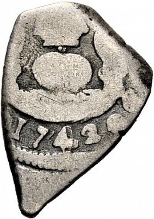 1 Real Reverse Image minted in SPAIN in 1742J (1700-46  -  FELIPE V)  - The Coin Database