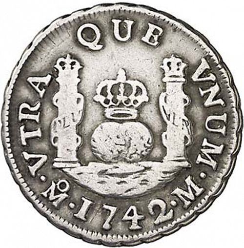 1 Real Reverse Image minted in SPAIN in 1742M (1700-46  -  FELIPE V)  - The Coin Database