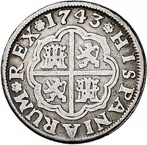 1 Real Reverse Image minted in SPAIN in 1743PJ (1700-46  -  FELIPE V)  - The Coin Database