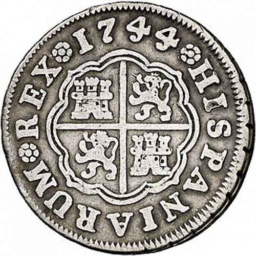 1 Real Reverse Image minted in SPAIN in 1744AJ (1700-46  -  FELIPE V)  - The Coin Database