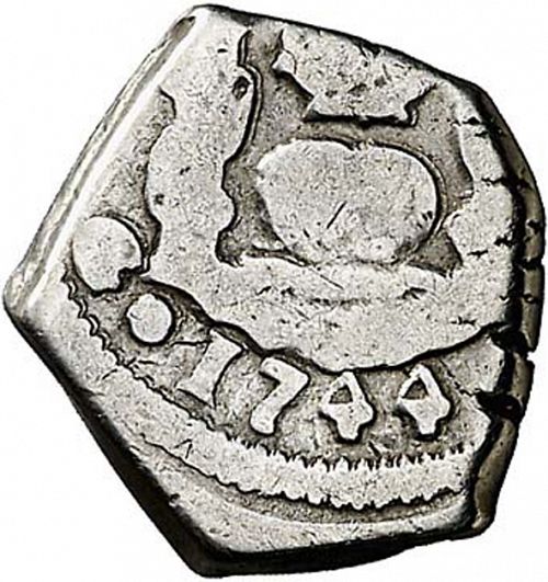 1 Real Reverse Image minted in SPAIN in 1744J (1700-46  -  FELIPE V)  - The Coin Database