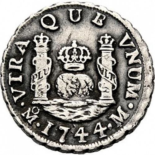 1 Real Reverse Image minted in SPAIN in 1744M (1700-46  -  FELIPE V)  - The Coin Database