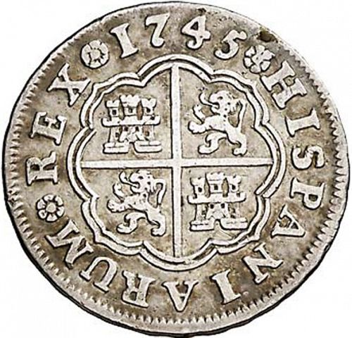 1 Real Reverse Image minted in SPAIN in 1745AJ (1700-46  -  FELIPE V)  - The Coin Database