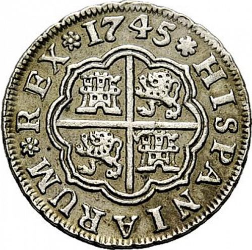 1 Real Reverse Image minted in SPAIN in 1745PJ (1700-46  -  FELIPE V)  - The Coin Database