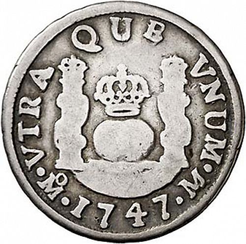 1 Real Reverse Image minted in SPAIN in 1747M (1700-46  -  FELIPE V)  - The Coin Database