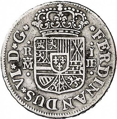 1 Real Obverse Image minted in SPAIN in 1750JB (1746-59  -  FERNANDO VI)  - The Coin Database