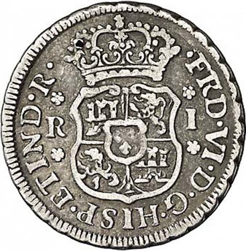 1 Real Obverse Image minted in SPAIN in 1750M (1746-59  -  FERNANDO VI)  - The Coin Database