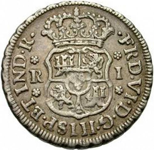 1 Real Obverse Image minted in SPAIN in 1751M (1746-59  -  FERNANDO VI)  - The Coin Database