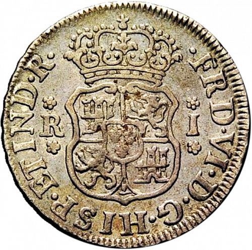 1 Real Obverse Image minted in SPAIN in 1757JM (1746-59  -  FERNANDO VI)  - The Coin Database