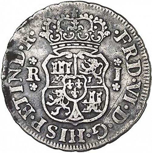 1 Real Obverse Image minted in SPAIN in 1758JM (1746-59  -  FERNANDO VI)  - The Coin Database