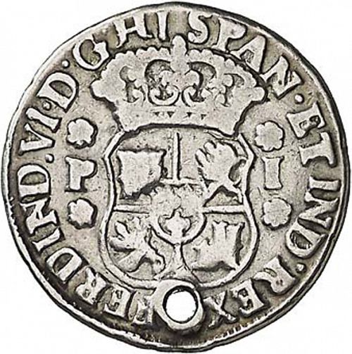 1 Real Obverse Image minted in SPAIN in 1759J (1746-59  -  FERNANDO VI)  - The Coin Database