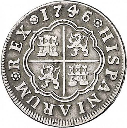 1 Real Reverse Image minted in SPAIN in 1746AJ (1746-59  -  FERNANDO VI)  - The Coin Database
