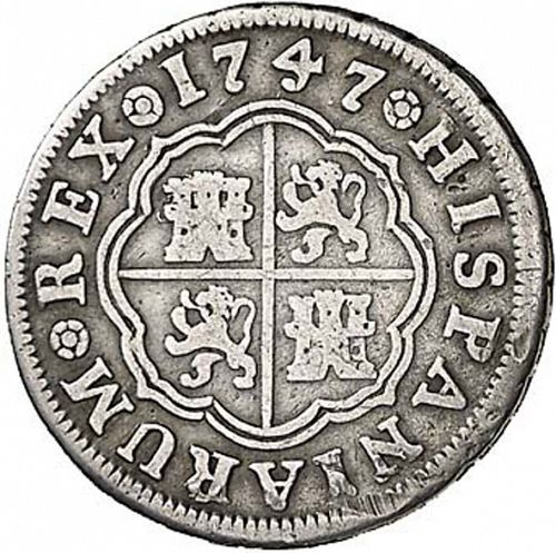 1 Real Reverse Image minted in SPAIN in 1747AJ (1746-59  -  FERNANDO VI)  - The Coin Database