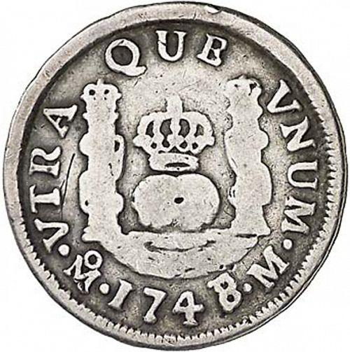 1 Real Reverse Image minted in SPAIN in 1748M (1746-59  -  FERNANDO VI)  - The Coin Database