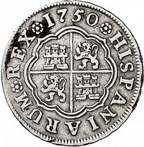 1 Real Reverse Image minted in SPAIN in 1750JB (1746-59  -  FERNANDO VI)  - The Coin Database