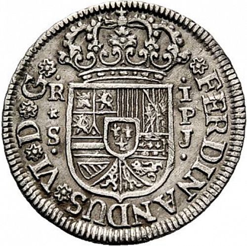 1 Real Reverse Image minted in SPAIN in 1751PJ (1746-59  -  FERNANDO VI)  - The Coin Database
