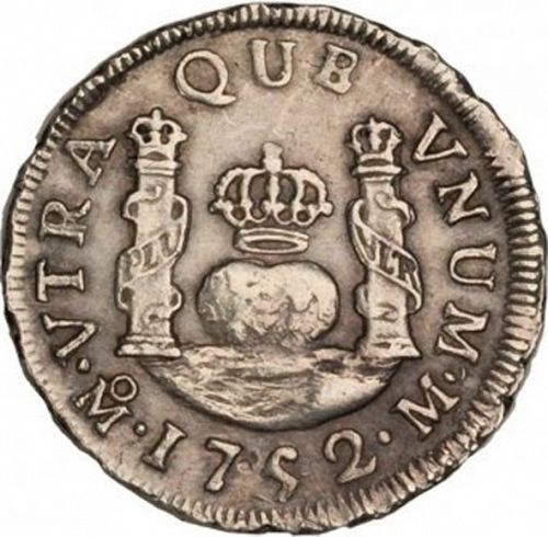 1 Real Reverse Image minted in SPAIN in 1752M (1746-59  -  FERNANDO VI)  - The Coin Database