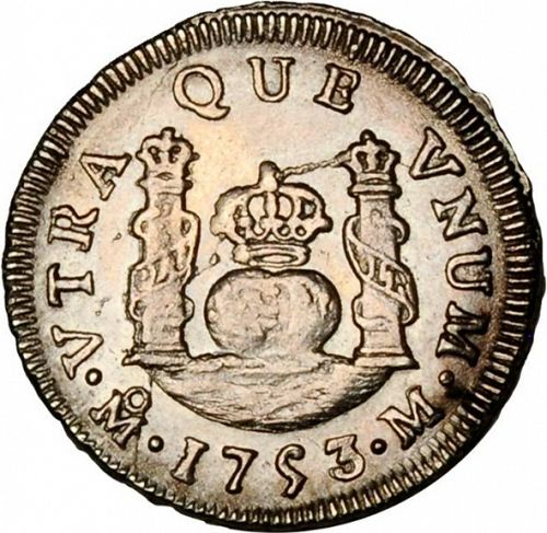 1 Real Reverse Image minted in SPAIN in 1753M (1746-59  -  FERNANDO VI)  - The Coin Database