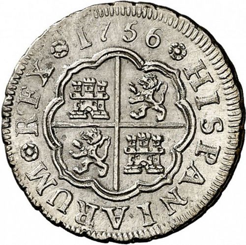 1 Real Reverse Image minted in SPAIN in 1756JB (1746-59  -  FERNANDO VI)  - The Coin Database