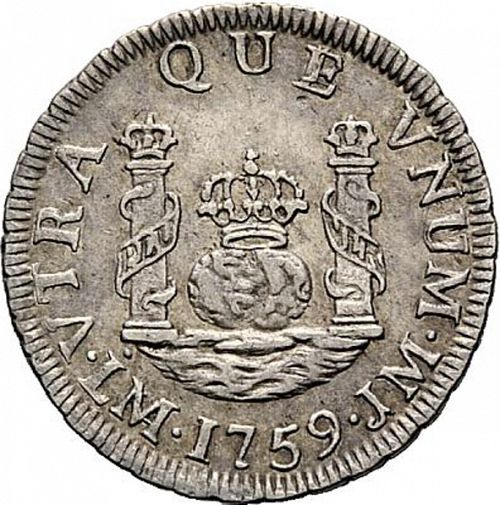 1 Real Reverse Image minted in SPAIN in 1759JM (1746-59  -  FERNANDO VI)  - The Coin Database