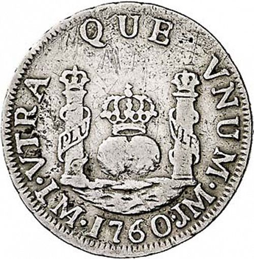 1 Real Reverse Image minted in SPAIN in 1760JM (1746-59  -  FERNANDO VI)  - The Coin Database