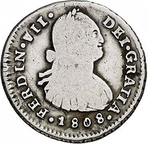 1 Real Obverse Image minted in SPAIN in 1808FJ (1808-33  -  FERNANDO VII)  - The Coin Database