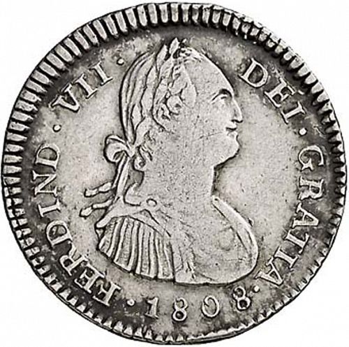 1 Real Obverse Image minted in SPAIN in 1808M (1808-33  -  FERNANDO VII)  - The Coin Database