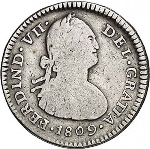 1 Real Obverse Image minted in SPAIN in 1809M (1808-33  -  FERNANDO VII)  - The Coin Database