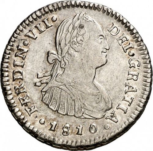 1 Real Obverse Image minted in SPAIN in 1810FJ (1808-33  -  FERNANDO VII)  - The Coin Database