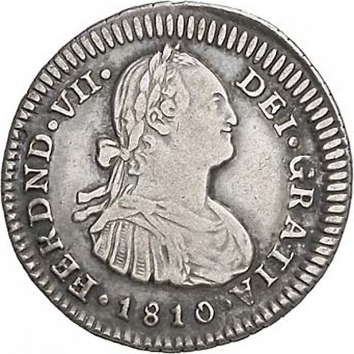 1 Real Obverse Image minted in SPAIN in 1810JF (1808-33  -  FERNANDO VII)  - The Coin Database