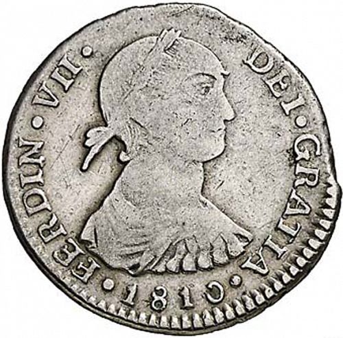 1 Real Obverse Image minted in SPAIN in 1810JP (1808-33  -  FERNANDO VII)  - The Coin Database