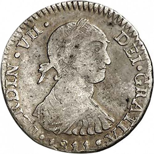1 Real Obverse Image minted in SPAIN in 1811JP (1808-33  -  FERNANDO VII)  - The Coin Database