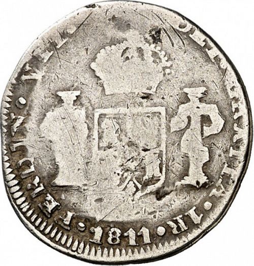 1 Real Obverse Image minted in SPAIN in 1811 (1810-22  -  FERNANDO VII - Independence War)  - The Coin Database