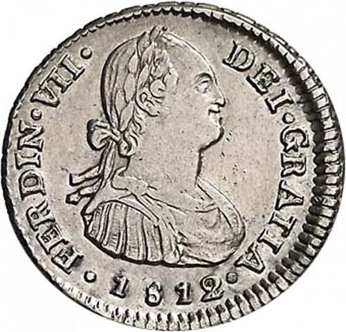 1 Real Obverse Image minted in SPAIN in 1812FJ (1808-33  -  FERNANDO VII)  - The Coin Database