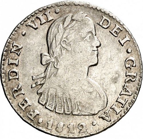 1 Real Obverse Image minted in SPAIN in 1812HJ (1808-33  -  FERNANDO VII)  - The Coin Database