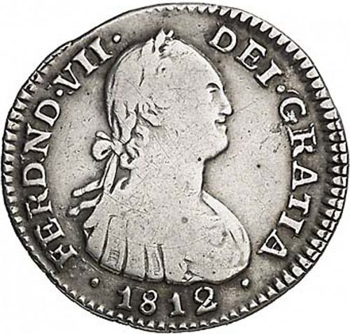 1 Real Obverse Image minted in SPAIN in 1812JF (1808-33  -  FERNANDO VII)  - The Coin Database